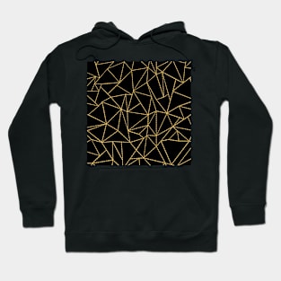 Ab Dotted Lines 2 Black Gold Hoodie